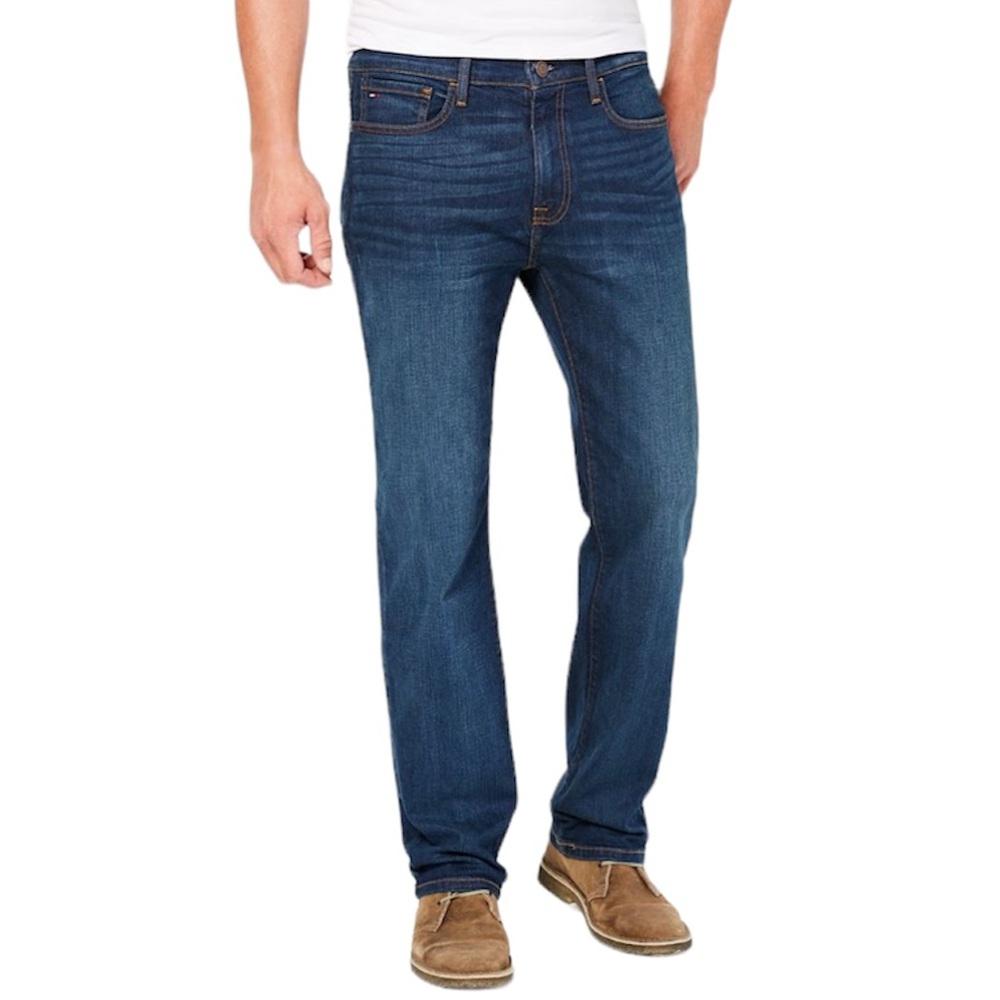 TOMMY HILFIGER Men's Relaxed-Fit Stretch Jeans